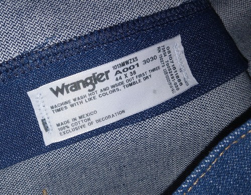 NWT Mens WRANGLER Cowboy Cut Denim Blues Jeans 44 x 38 / 39 Original Fit 13MWZ - Picture 6 of 10