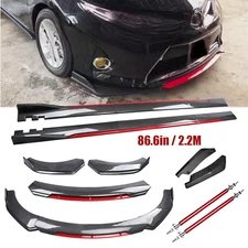 Front Bumper Lip Spoiler Splitter Body Kit Carbon Fiber For Toyota Corolla Auris