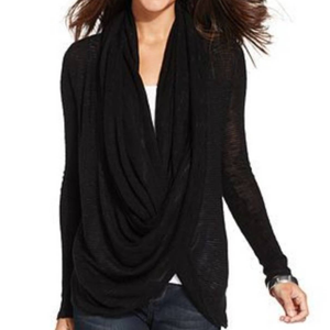 dkny wrap sweater