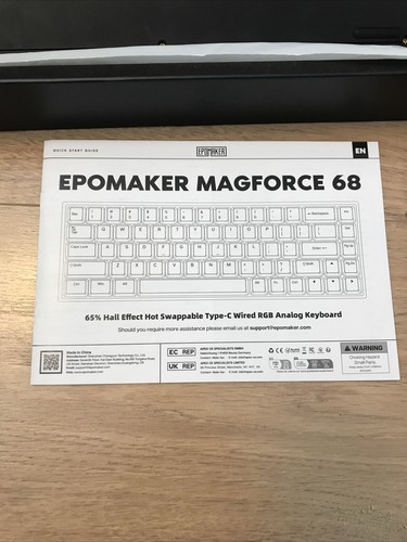 Epomaker Magforce 68 Wired Magnetic Gaming Keyboard Hall Effect Jade Pro Switch - Picture 8 of 12