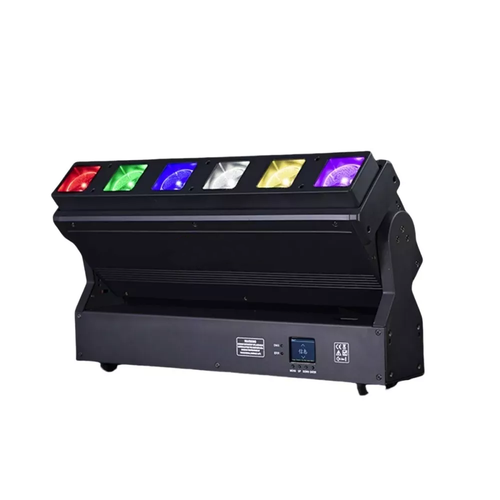 2pack 6 x 40W RGBW 4in1 LED Pixel Beam Zoom Wash Moving Head Bar Light Disco - Picture 4 of 6