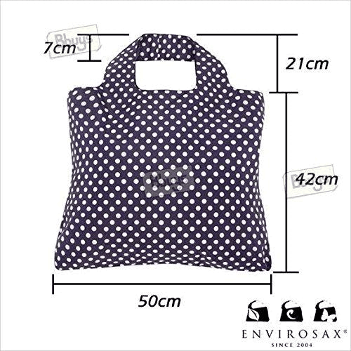 Envirosax Blue Floral Rolling Stone Reusable Shopping Bag - Picture 3 of 3