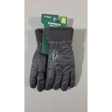L.L. Bean Waterproof 650 Down Gloves Womens S Black Winter Insulated Ripstop