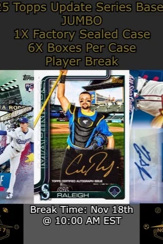 2025 Topps Update Series Baseball JUMBO - 1X Case BREAK #12