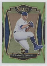 2021 Panini Select Premier Neon Green Prizm 4/99 Victor Gonzalez #119 01wi