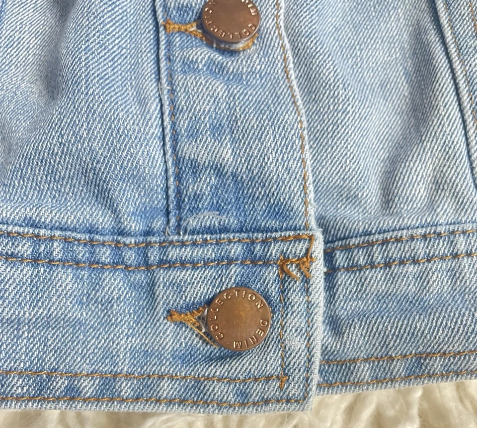 Chaqueta vaquera para mujer Ci Sono Denim Collection talla mediana/lavado claro Foto 3 de 4