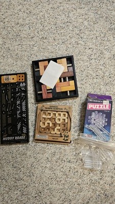 Bamboo Shape Sorter, Third Dimension Crystal Puzzle, Packing Puzzle, Muddy Roads