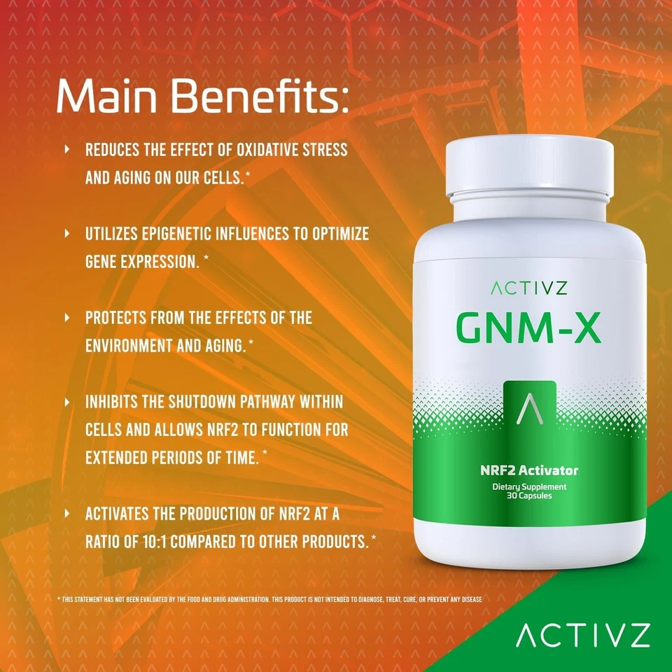 ACTIVZ GNM-X - Nrf2 Activator for Genetic Cellular Defense and Well-Being 30 Cap - Image 4 of 4