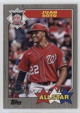 2022 Series 2 1987 Topps All-Star Baseball Black /299 Juan Soto #87AS-13 12ok