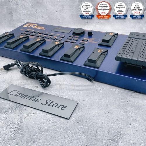 BOSS Gt-5 Guitar Effects Processor Guitar Effects Pedal Vintage Gt5 Tested Japan
