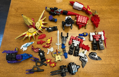 Power Rangers Dino Charge Samauri Megazord Action Figure Zord Builder Parts Lot