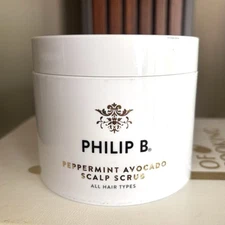 Philip B Peppermint Avocado Scalp Scrub For All Types Of Hair 8 FL OZ - 236ml