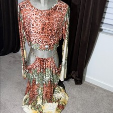 Fashion Nova Leopard Print Maxi Dress