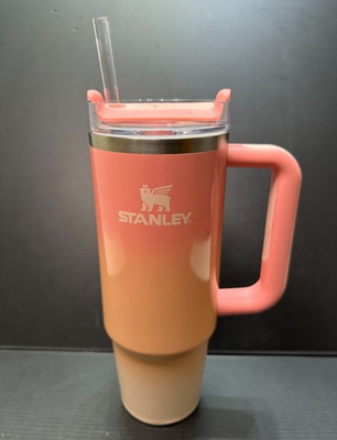#ad #ad Stanley The Quencher H2.0 Flowstate Tumbler 30oz w Straw amp; Lid Pink Mesa Sunset $29.99