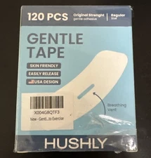Gentle Tape Hushly 120 pcs Regular Size Breathing Vent Gentle Adhesive NIB