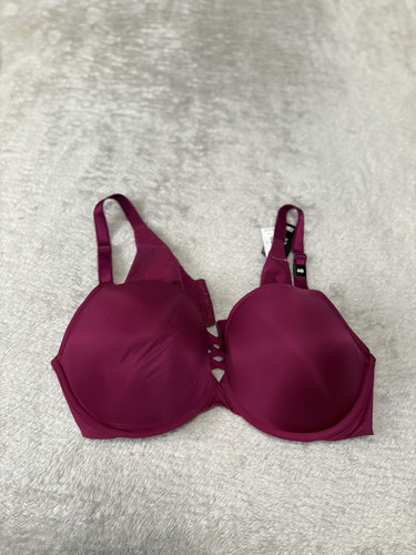 New Torrid Curve 44D Push Up Plunge Bra Pink NWT