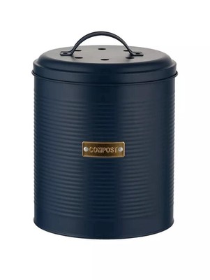 Typhoon Living Otto Compost Caddy (Navy) - 24x17cm