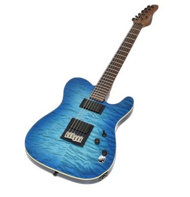 Schecter PT Pro Electric Guitar Trans Blue Burst B-Stock 3018