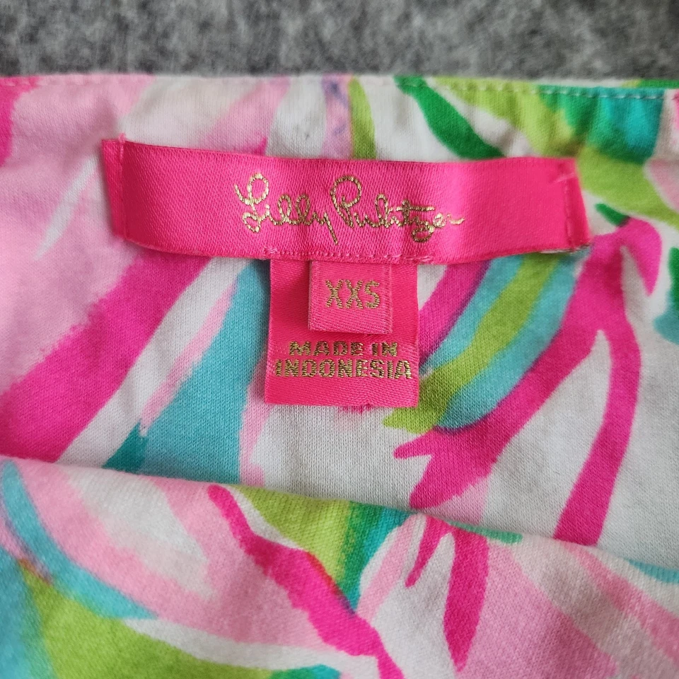 Lilly Pulitzer Arabelle Belted Jumpsuit Women’s 2XS White Pink Pockets Fairy - Image 3 of 4