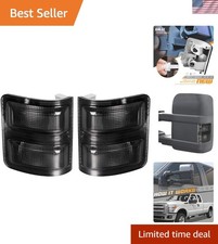 Pair Of Durable Smoke Led Side Mirror Turn Signal Lights For Super Duty Trucks