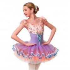 Curtain Call Princess Rhinestone Embellished Ballet Tutu Dance Costume MC E1197