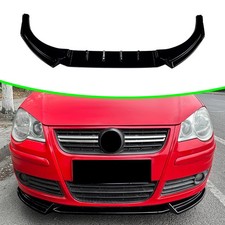 Frontstoßstangenlippe Bodykit Spoiler für VW Polo MK4 9N 05-08 glänzend schwarz