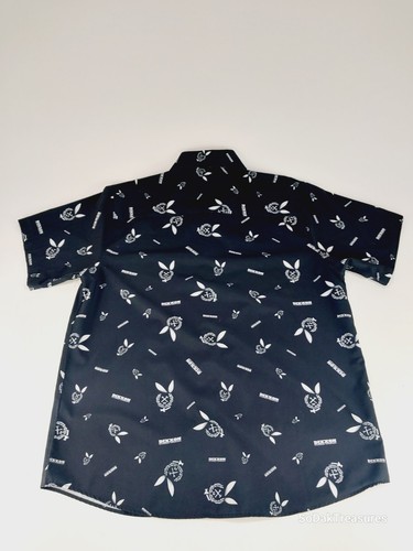 Dixxon Shirt Mens XL Black Playboy Bunny Gentleman Prefer Short Sleeve - Picture 3 of 7