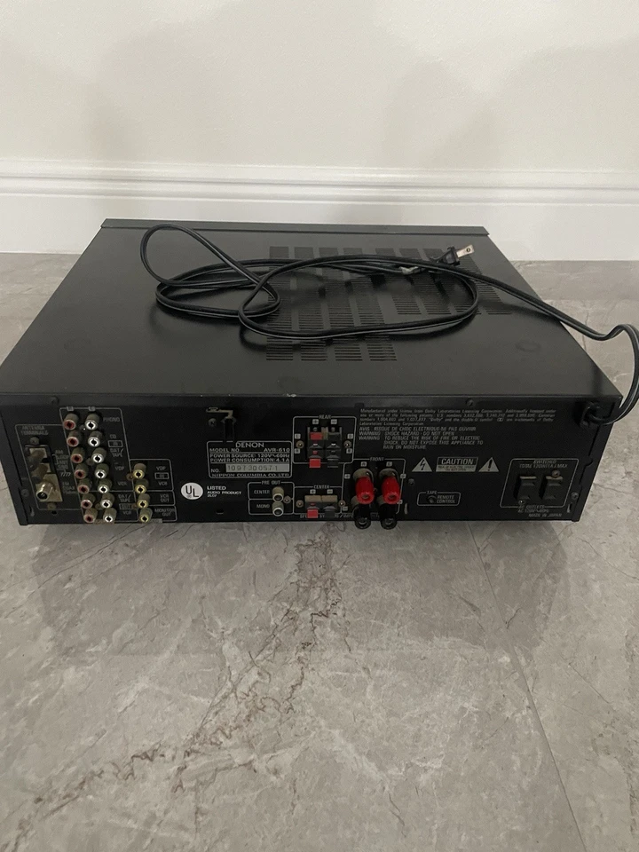 Denon AVR-610 - 5 Channel Dolby Surround 75W Amp Phono Japan - Fully Tested. - Image 2 of 2