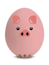 Brainstream Pig BeepEgg Singing and Floating Egg Timer for Boiled Eggs