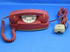 Early Western Electric Bell System Princess Rotary Phone Dark Red Rotary
