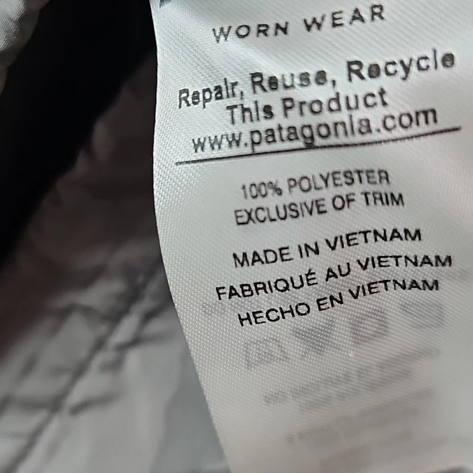 Patagonia Hex Gray Rock Camo Lught And Variable Windbreaker Jacket Size XL Men - Image 3 of 4