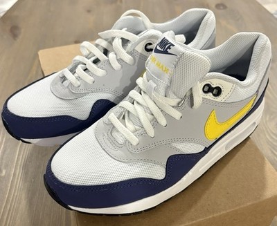 Nike Air Max 1 Blue Recall White Tour Yellow NEW/BOX 5Y Or 6.5 W RARE