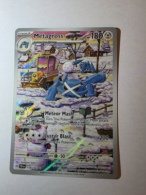 Pokémon Metagross 178/162 SV05: Temporal Forces Illustration Rare Holo