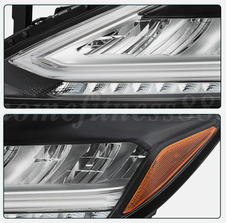 Headlight Fit For 2019-2021 Nissan Murano LED Black Headlamp Passenger RH Side Foto 3 de 4