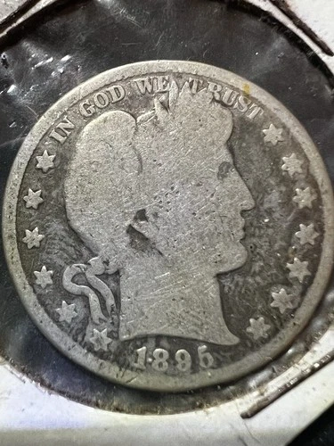 1895 Barber 90% Silver Half-Dollar US Coin