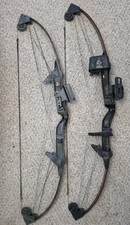 2x Vintage Bear Whitetail Hunter Compound Bows Right Handed Restoration