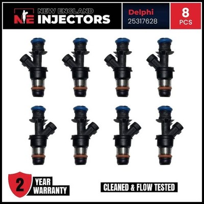 8x Reman Delphi Fuel Injectors for 1999 2007 Silverado Sierra 4.8 5.3 6.0 V8