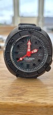 Seiko NH36 Stealth Divers Watch Automatic Black turtle case orange  ninja