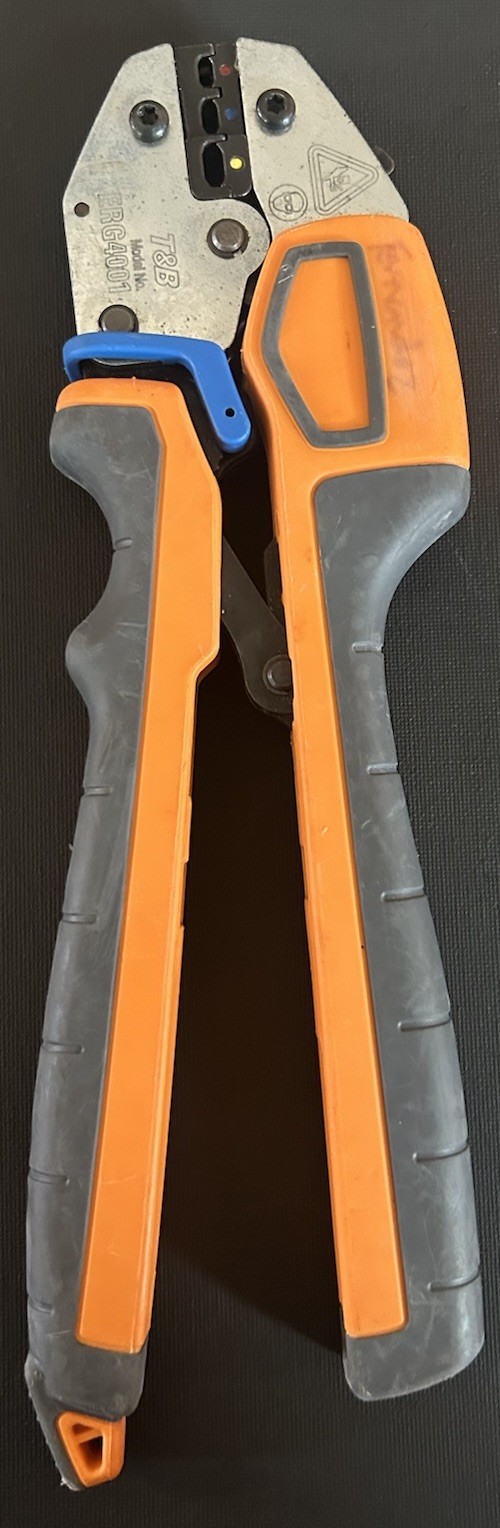 Thomas & Betts Stakon ERG4001 Ratchet Crimper For RC RB RA Terminal 22-10 AWG