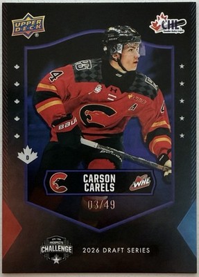 Carson Carels 2025 Upper Deck Chl USA Prospects Challenge #PC-CC Purple /49 (RC)