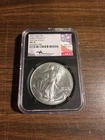 2021 NGC MS70 FIRST DAY OF ISSUE LANDING T-2 AMERICAN SILVER EAGLE #B52853