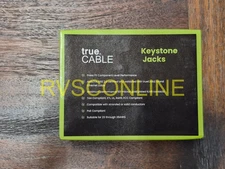 (12 Pack) True Cable Cat6 Punch Down Keystone Jack - Unshielded