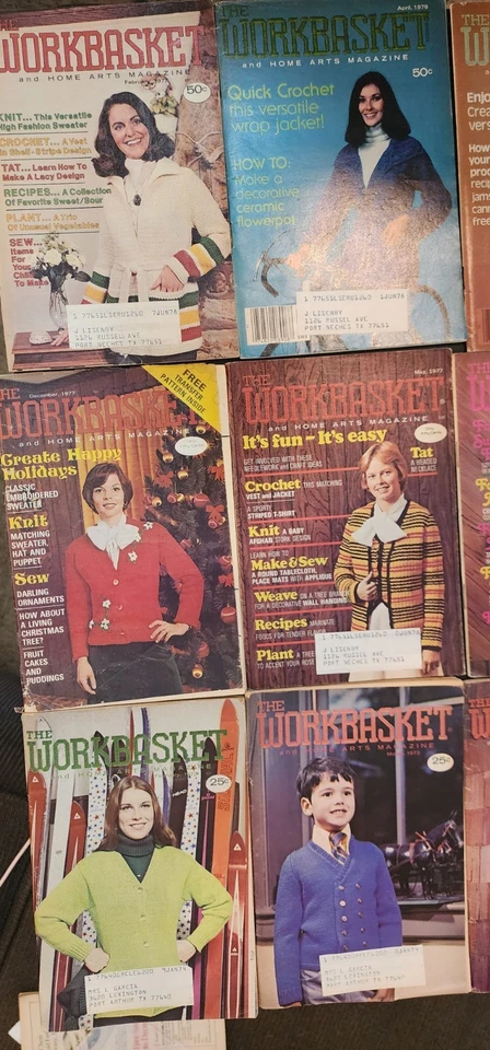 Vintage 24 of The Workbasket Magazine, spanning 1973 to 1978  - Image 3 of 4