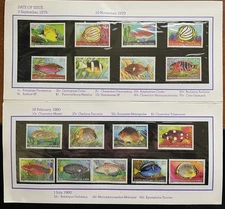 Cocos (Keeling) Islands 1979-80 Fish definitives complete set in P-Pack MNH
