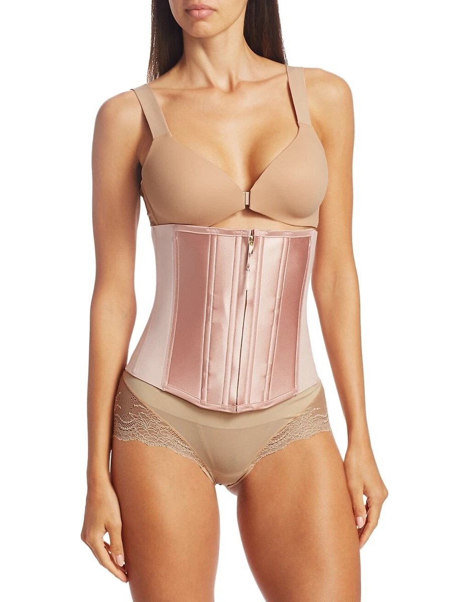 Spanx wo spanx under sculpture high waist mid thigh corset shaper - cameo  blush