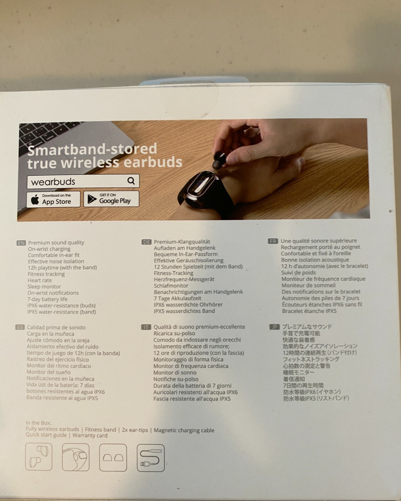 Airpower Wearbuds Ai W Smartband Stored Factory White For Sale Online Ebay