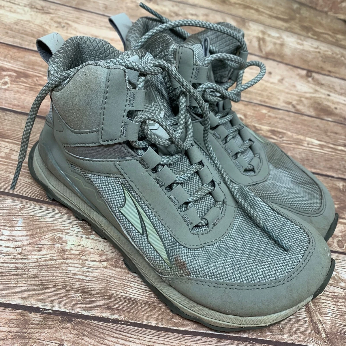 Altra Womens Lone Peak AL0A4VR8017 Khaki Hiking Shoes Sneakers Size 6.5