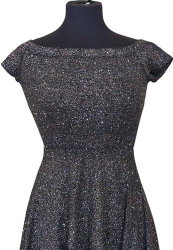 Windsor Fit & Flare Glittery High Low Dress Off The Shoulder Women's Size S-READ - Picture 7 of 13
