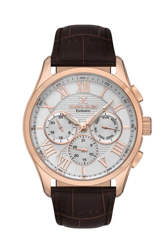 Daniel Klein Exclusive Men White Dial/Rose Gold Watch