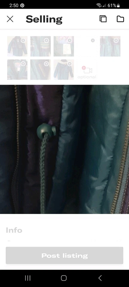 Vintage Rothschild Girls Winter Coat Hood Water Resistant Sz X Large Green - Image 3 of 4